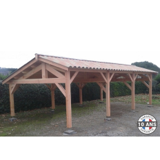 Charpente bois Douglas 2 pentes asymétriques