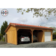 Charpente bois Douglas 2 pentes asymétriques