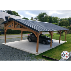 Charpente bois Douglas 2 pentes asymétriques