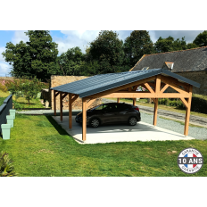 Charpente bois Douglas 2 pentes asymétriques