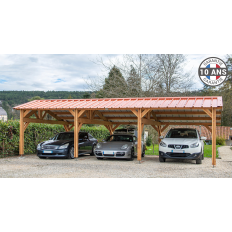 Charpente bois Douglas 2 pentes asymétriques