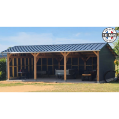 Charpente bois Douglas 2 pentes asymétriques