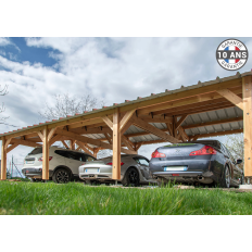 Charpente bois Douglas 2 pentes asymétriques