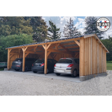 Charpente bois Douglas 2 pentes asymétriques