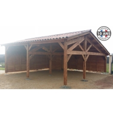 Charpente bois Douglas 2 pentes asymétriques