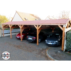 Charpente bois Douglas 2 pentes asymétriques