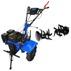 Motoculteur thermique 208 cc - 7 CV GOODYEAR avec roues et fraises 100 cm
