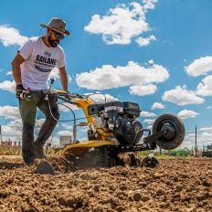 Motobineuse thermique 223 cc - 7,4 CV avec 100 cm de fraises et roues GARLAND