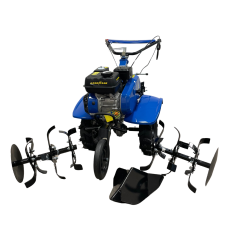 Motoculteur thermique 208 cc - 7 CV GOODYEAR avec roues, fraises et soc