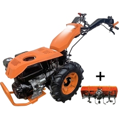 Motoculteur multifonction 10 CV - 418 cm3 Zeppelin 505L moteur KAMA avec rotovator 100 cm